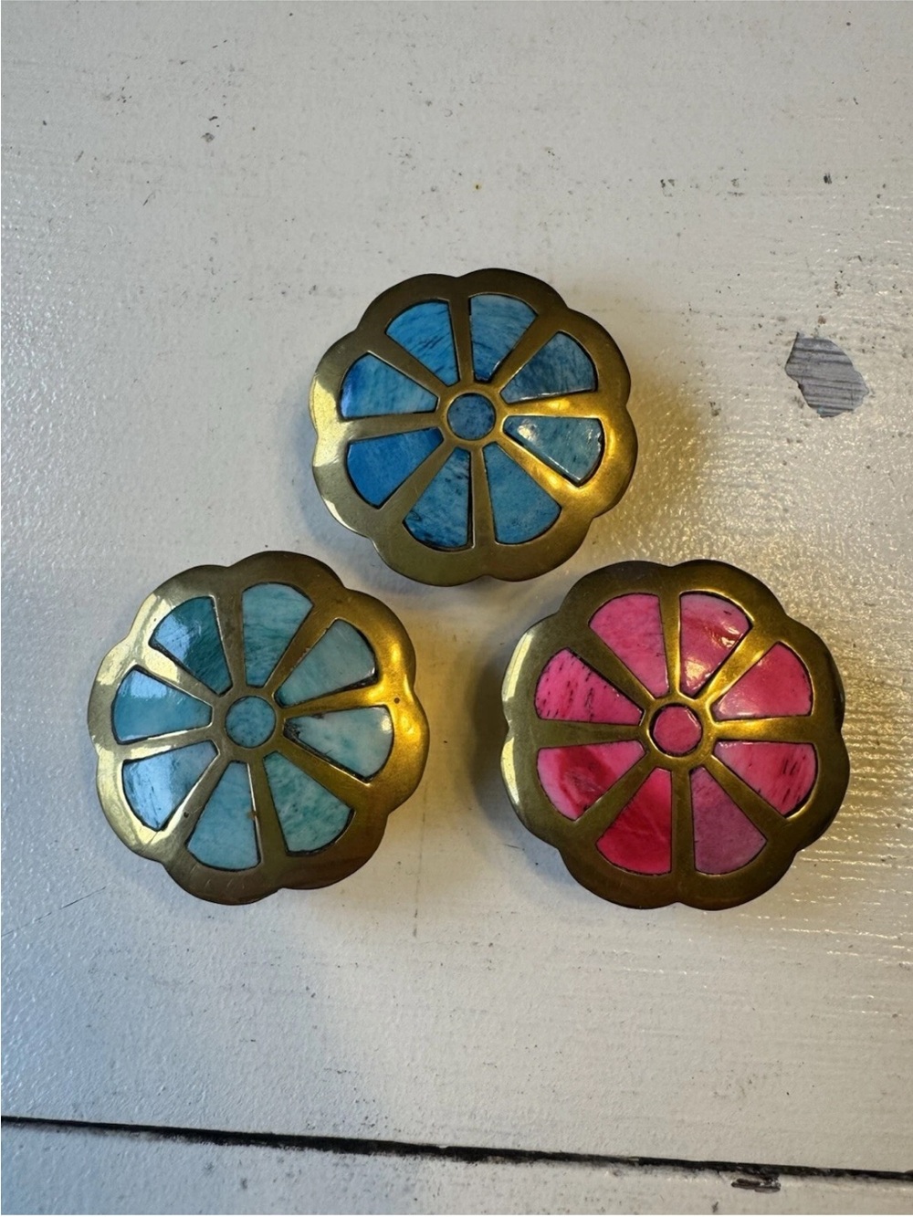 Vintage pill boxes - set of 3
